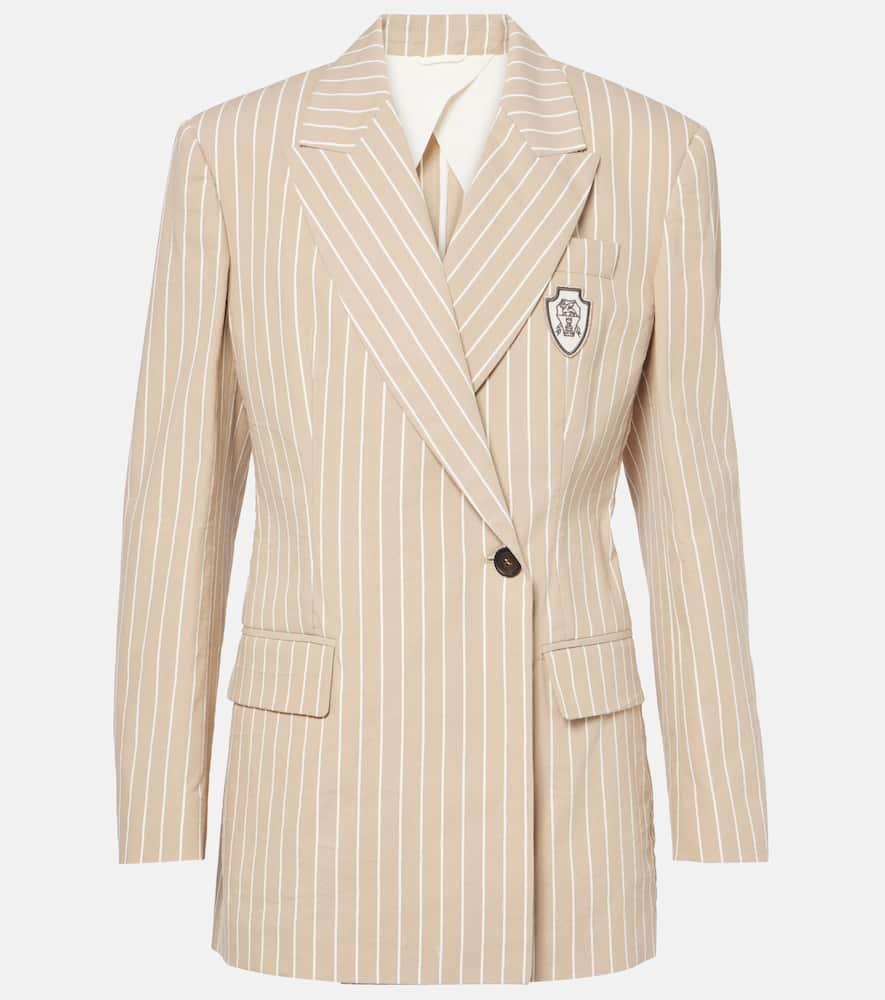 brunello cucinelli cotton and silk blazer