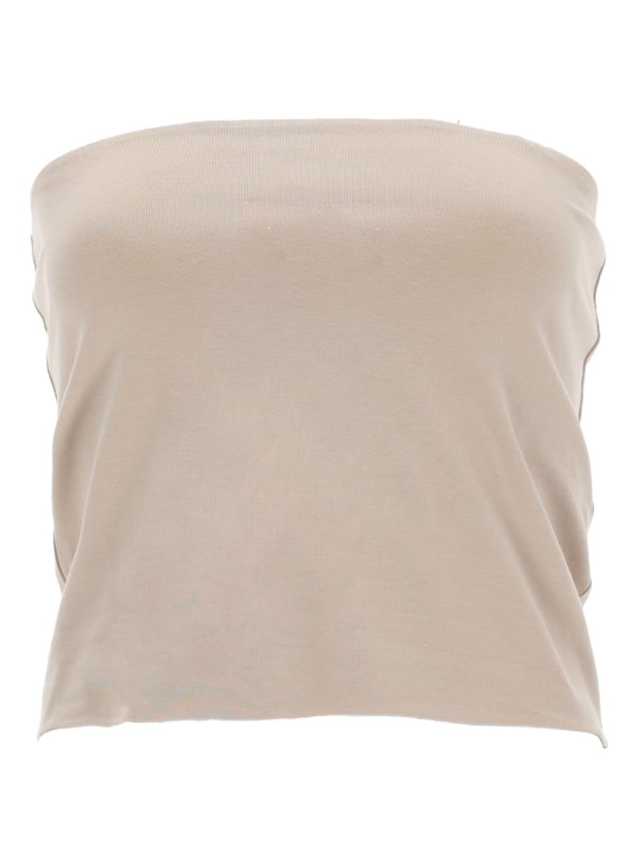 brunello cucinelli cotton bandeau top