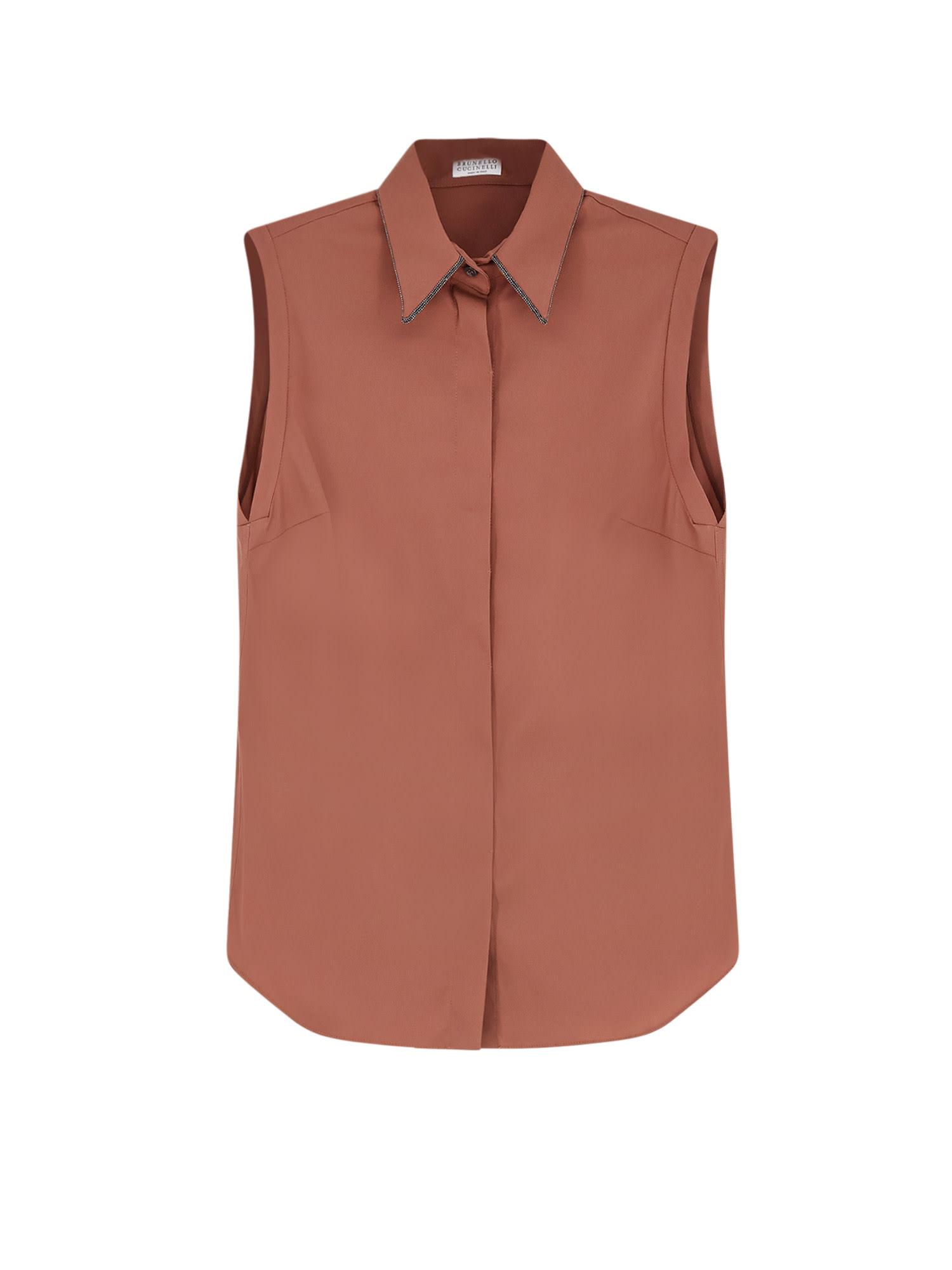 brunello cucinelli cotton blend shirt