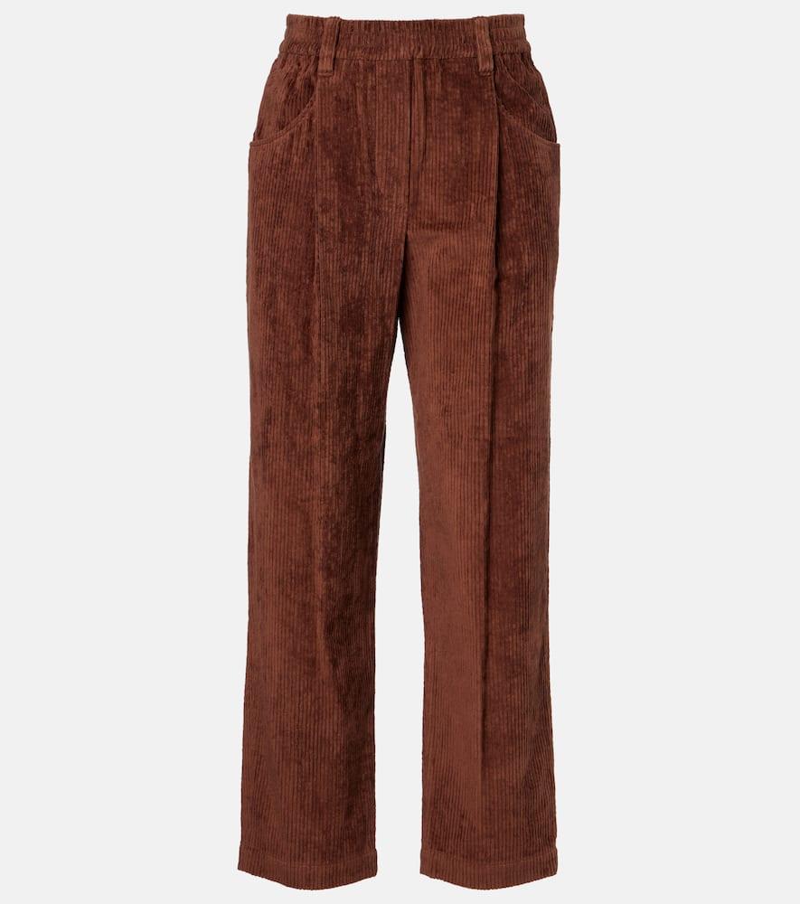 brunello cucinelli cotton corduroy wide
