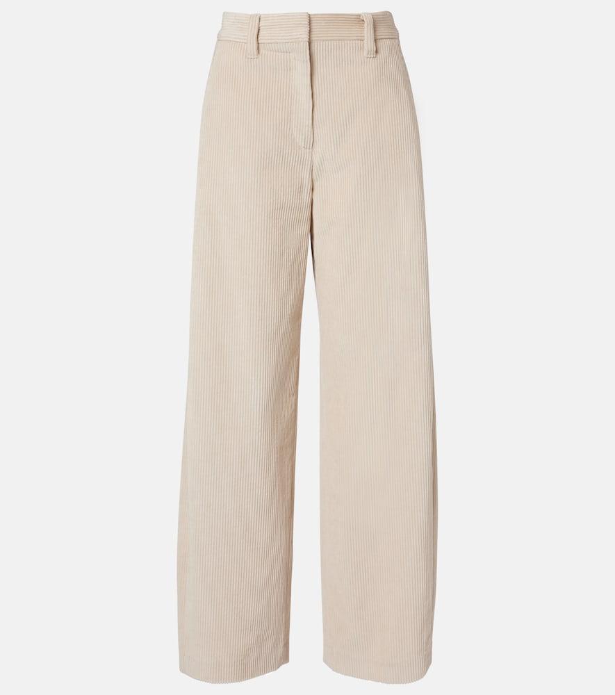 brunello cucinelli cotton corduroy wide