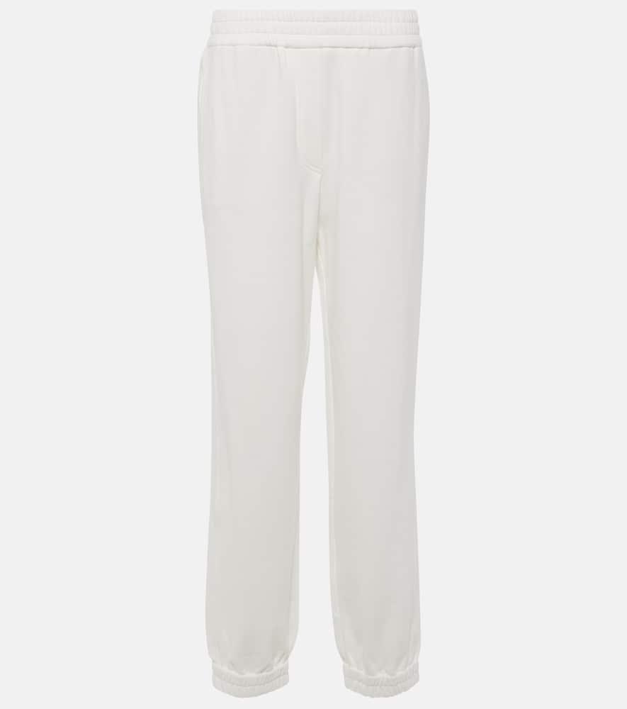 brunello cucinelli cotton jersey sweatpants