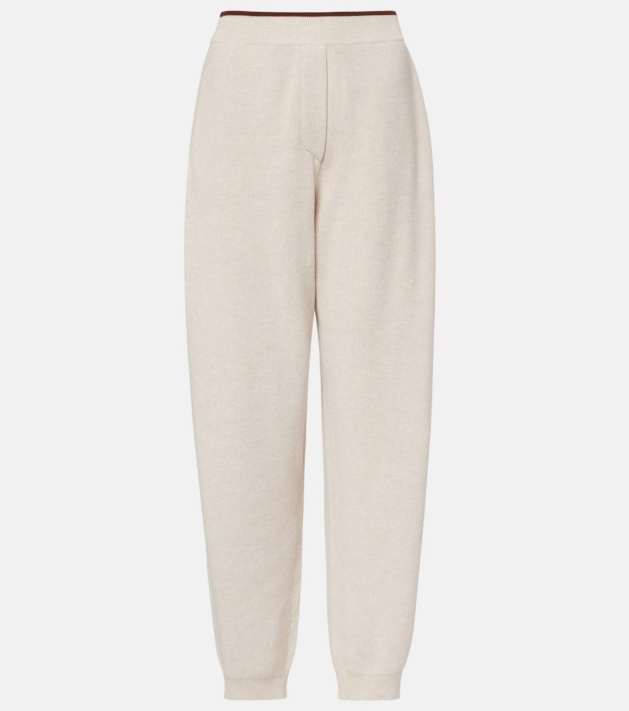 brunello cucinelli cotton jersey sweatpants