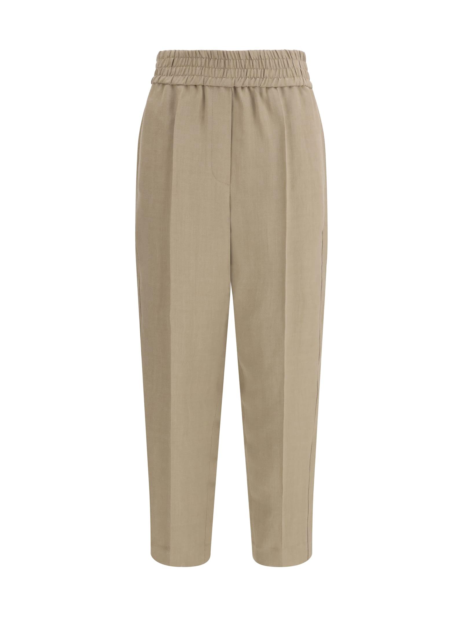 brunello cucinelli cotton pants