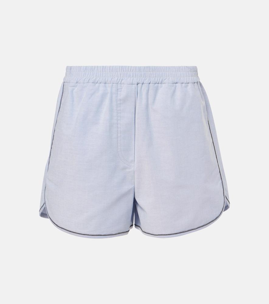 brunello cucinelli cotton shorts