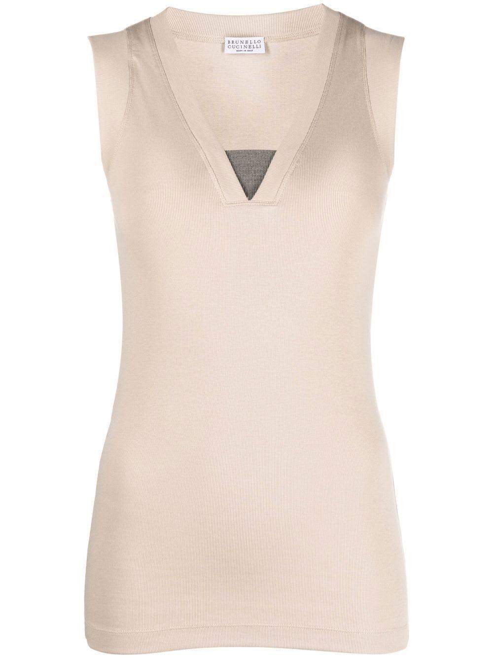 brunello cucinelli cotton tank top