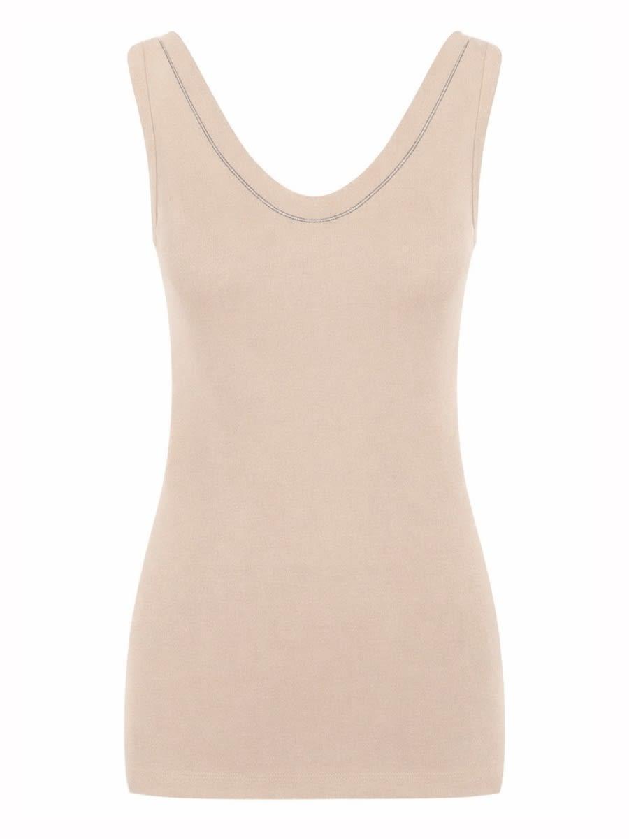 brunello cucinelli cotton tank top