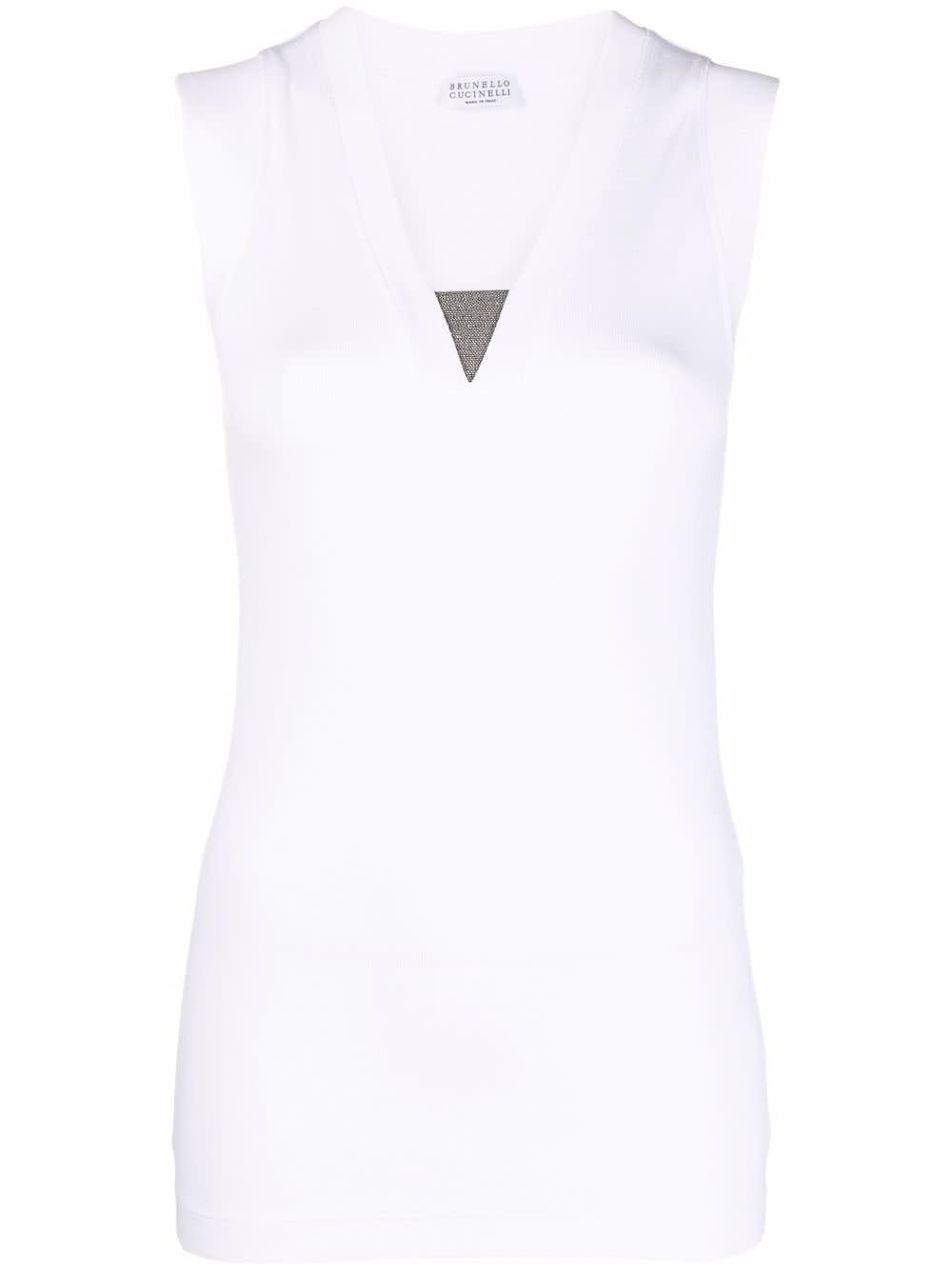 brunello cucinelli cotton tank top