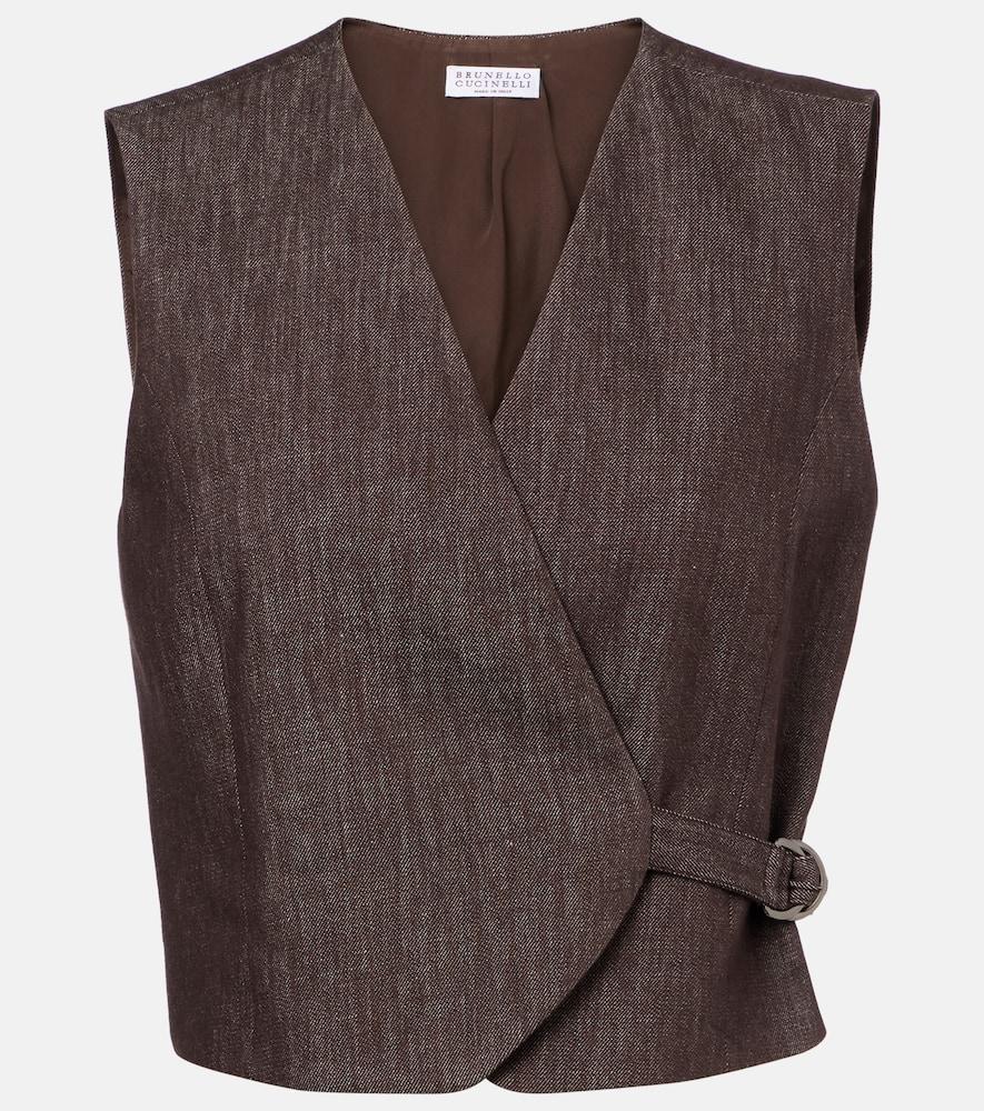 brunello cucinelli cotton vest