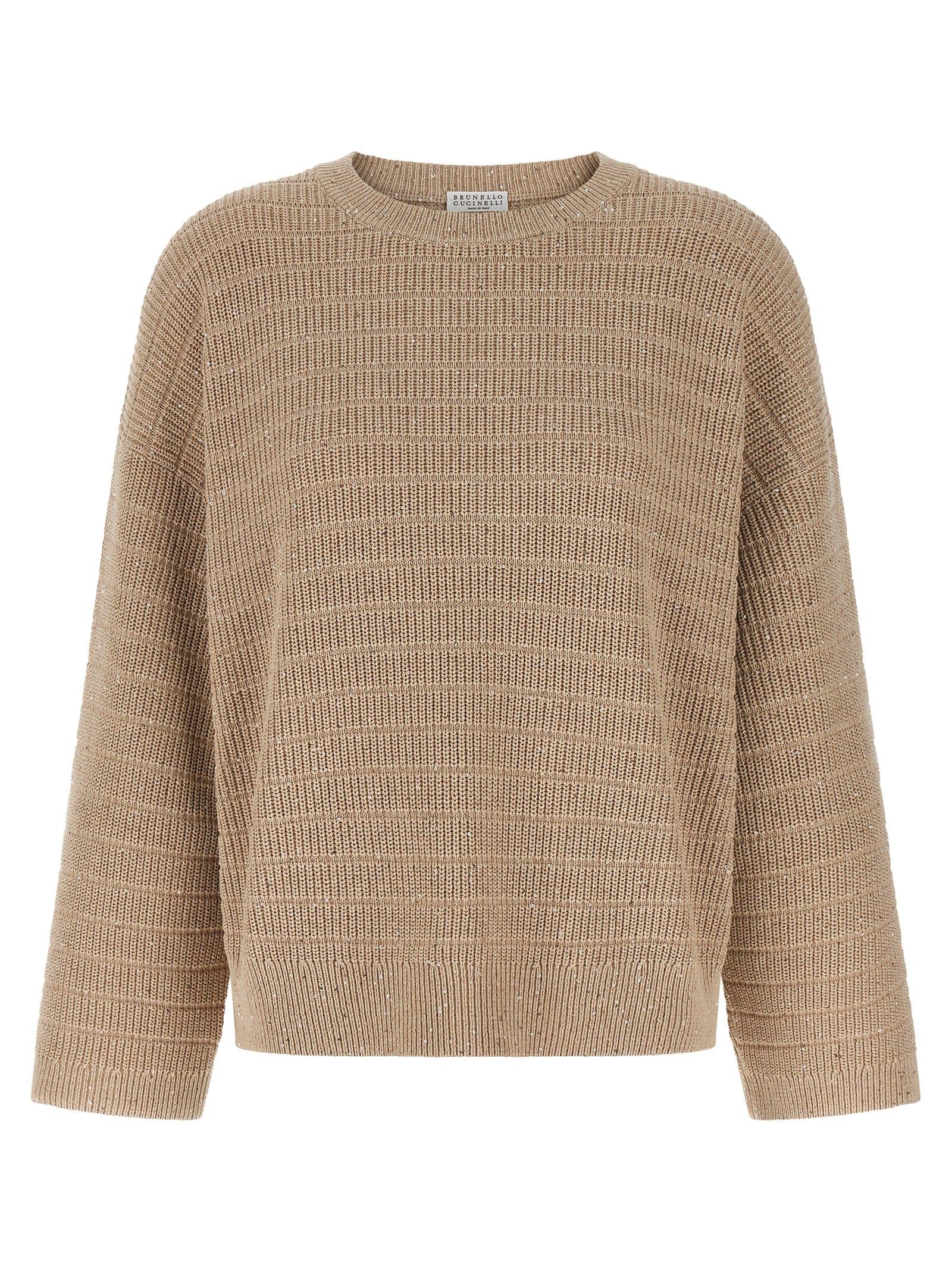 brunello cucinelli diamond cotton sweater