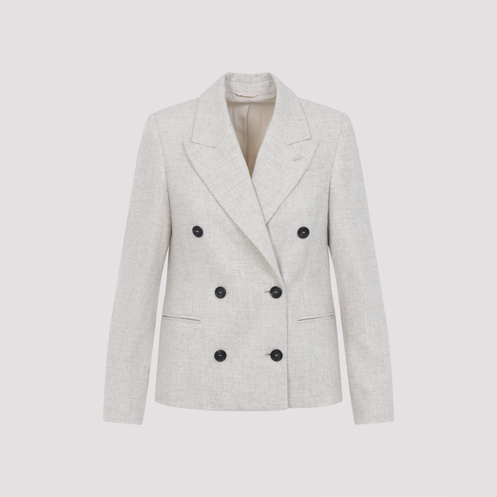 brunello cucinelli double breasted jacket