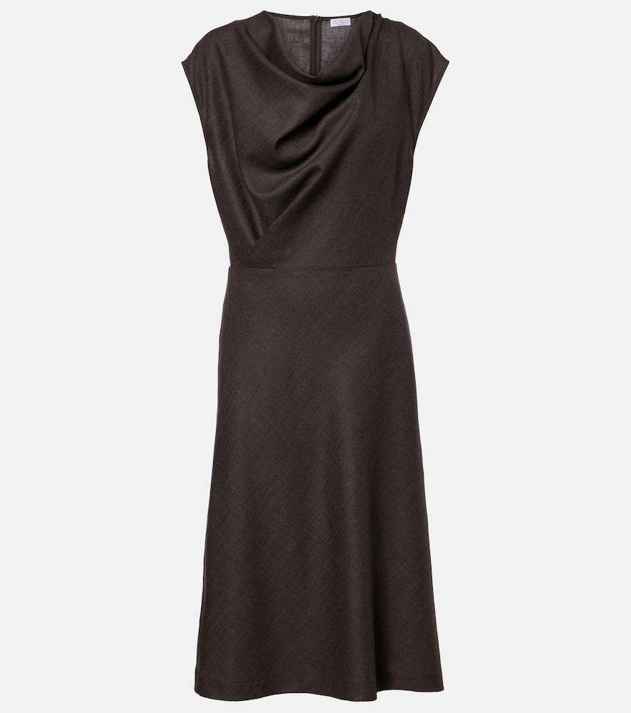 brunello cucinelli draped wool