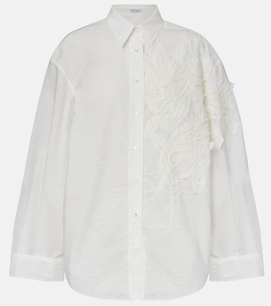 brunello cucinelli embroidered cotton