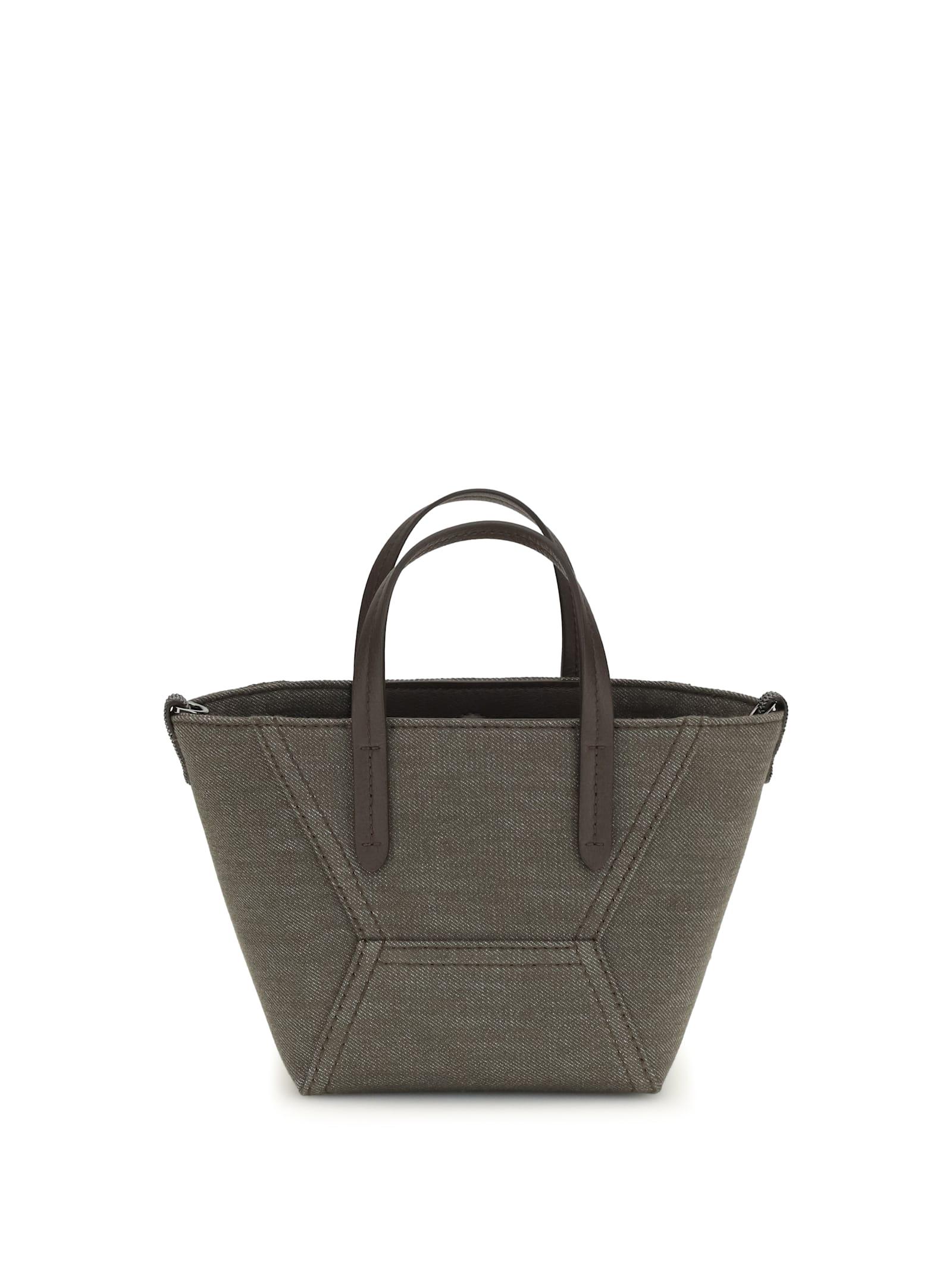 brunello cucinelli fabric handbag