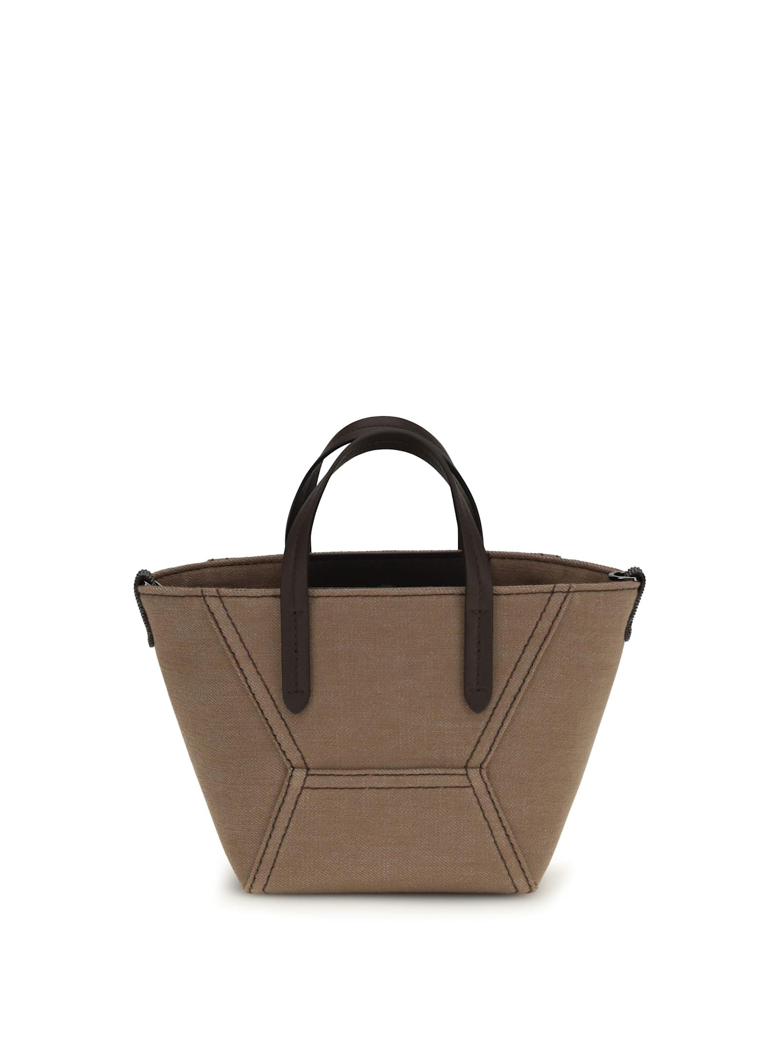 brunello cucinelli fabric handbag