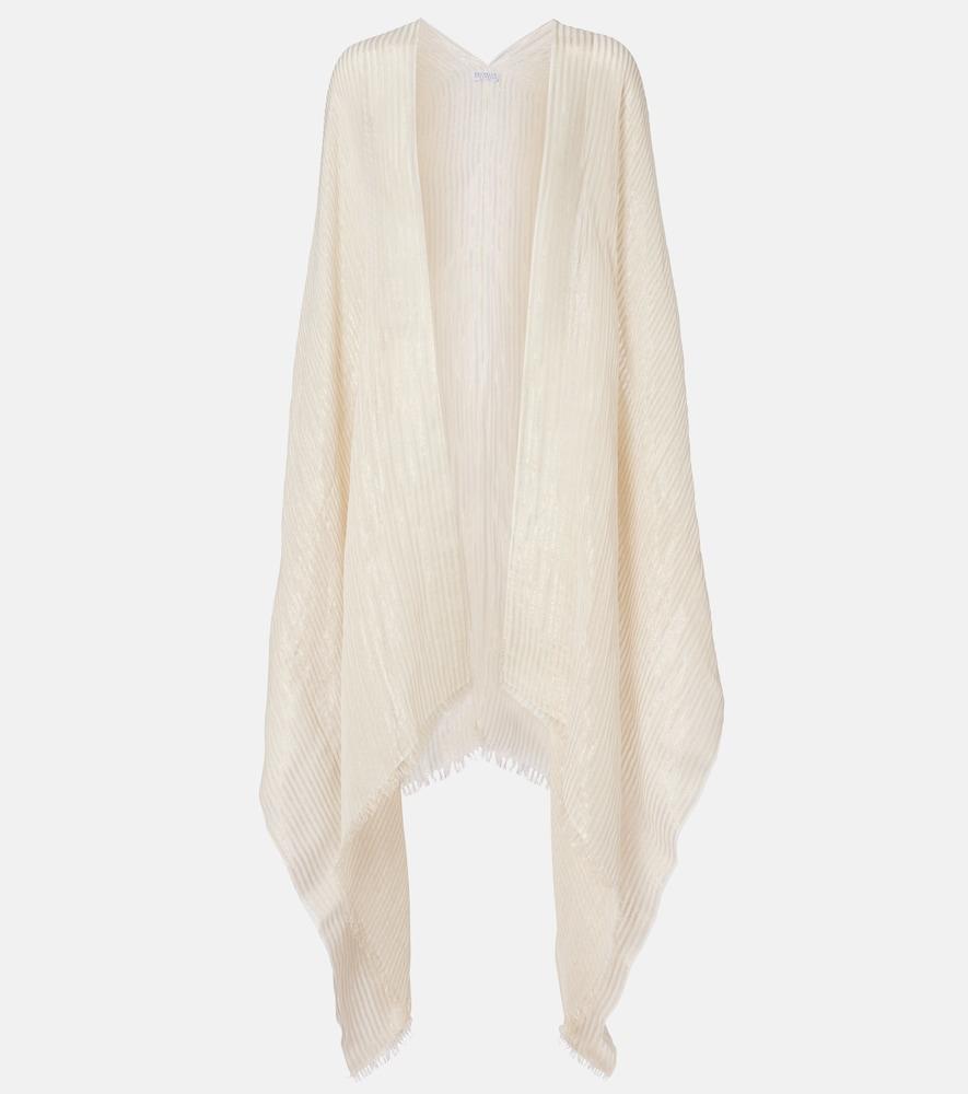 brunello cucinelli fringed linen