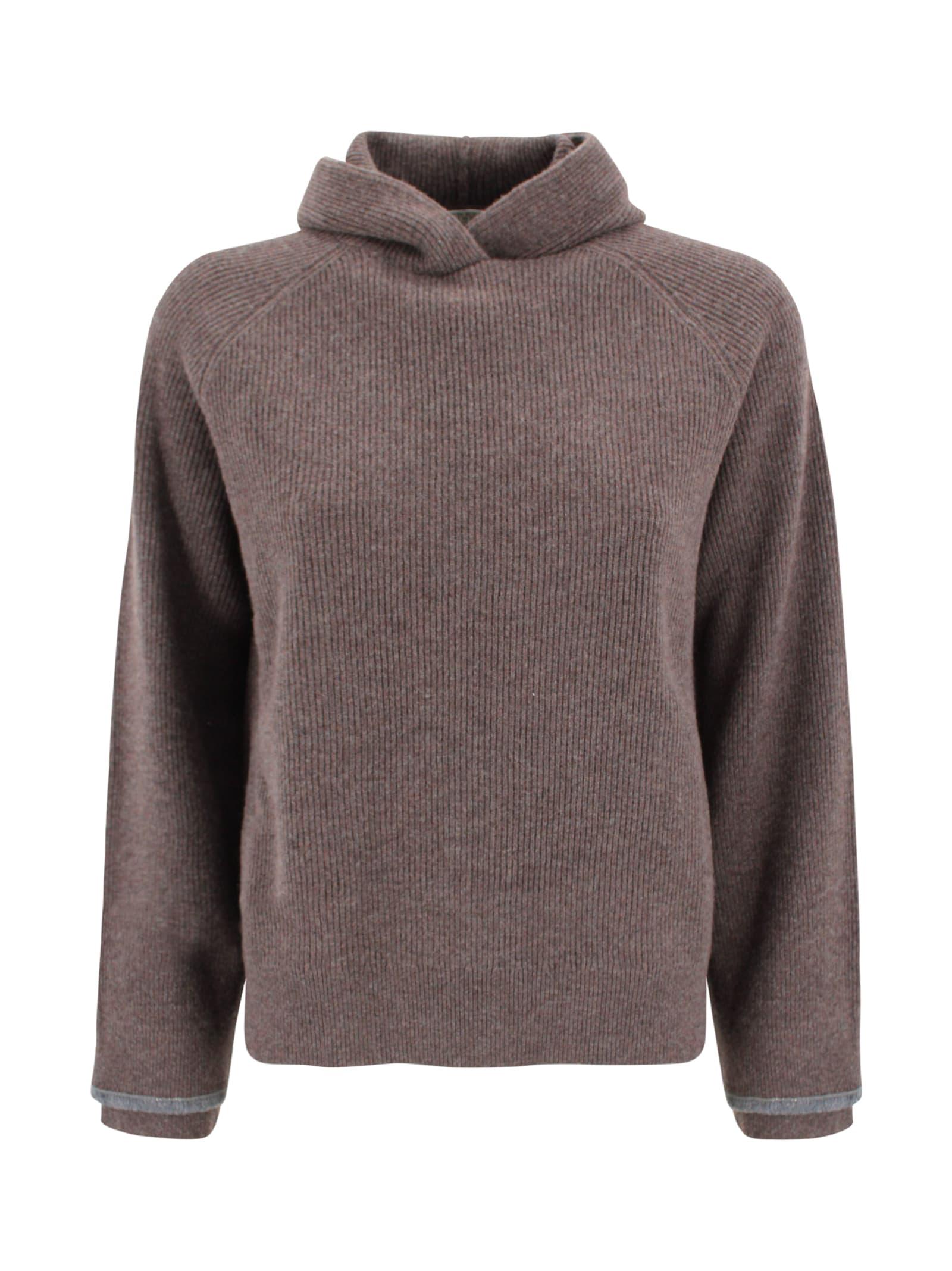 brunello cucinelli hooded sweater