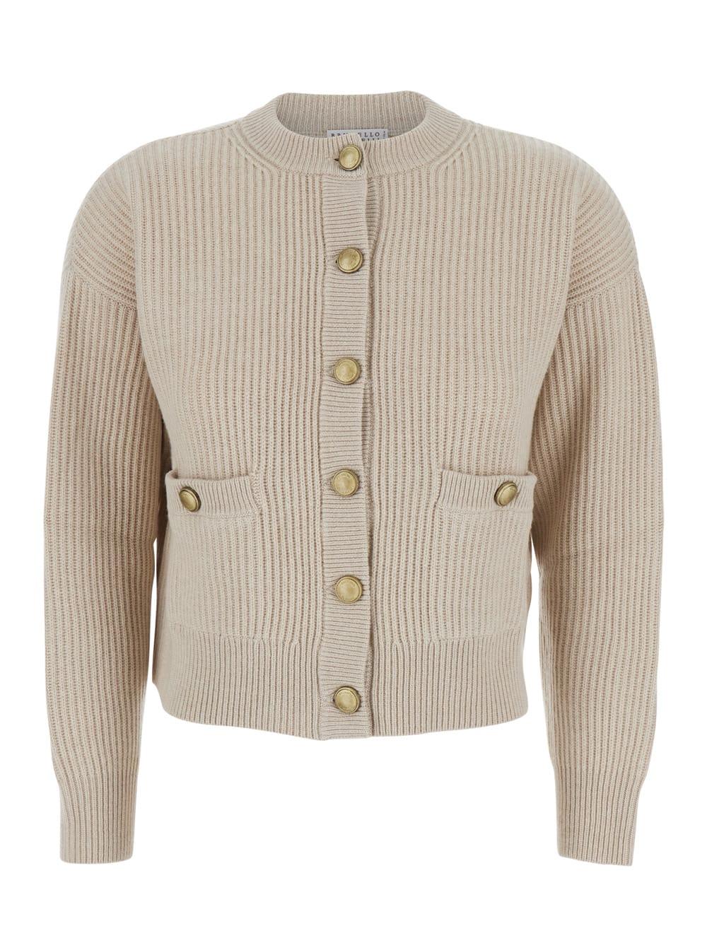 brunello cucinelli knitted cardigan