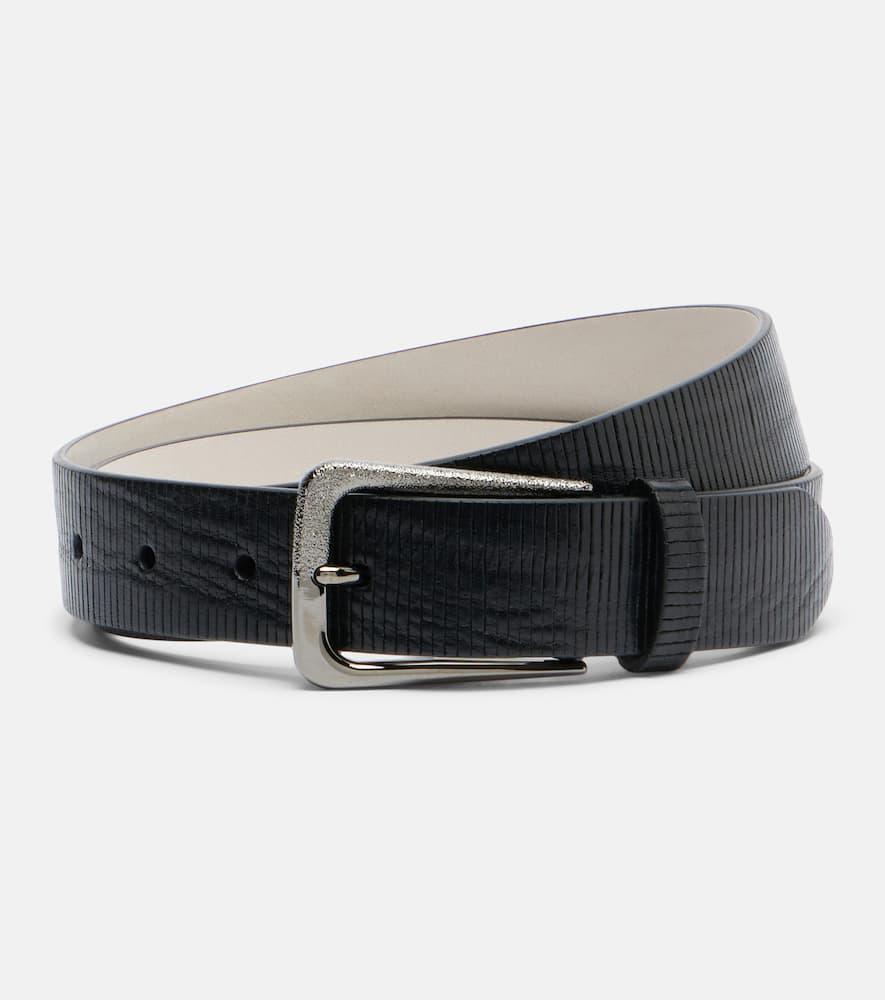 brunello cucinelli leather belt