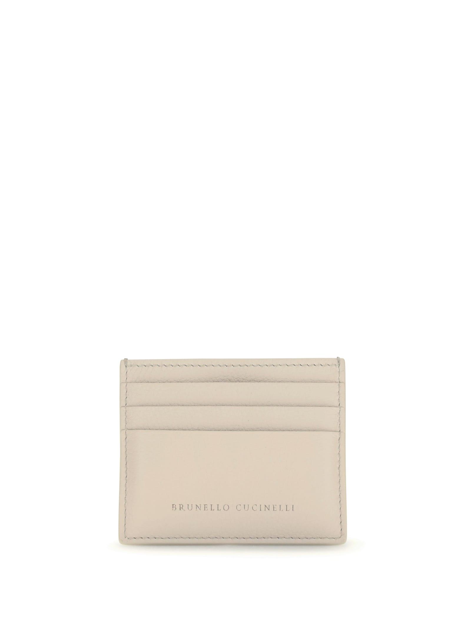 brunello cucinelli leather card holder