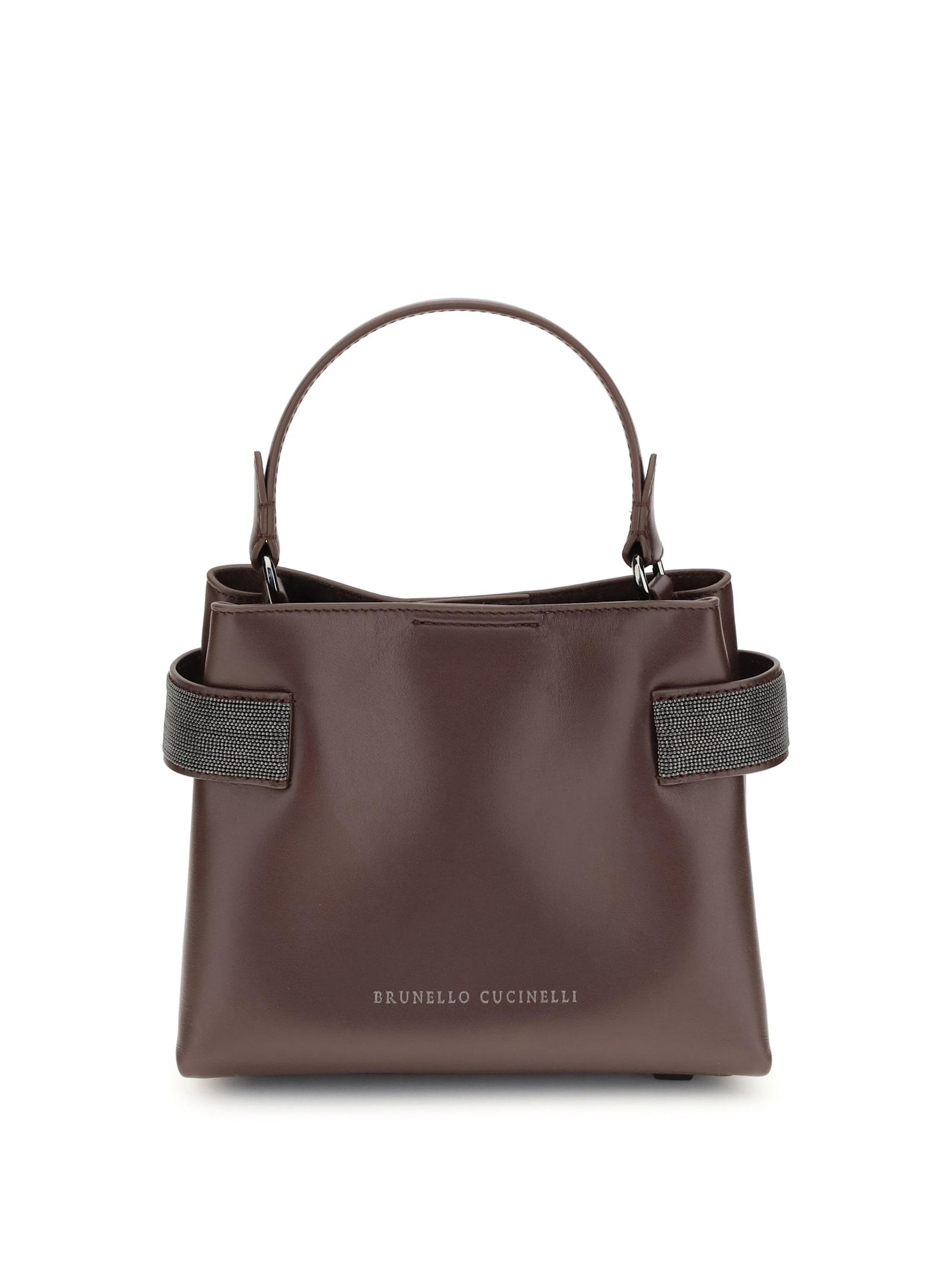brunello cucinelli leather handbag