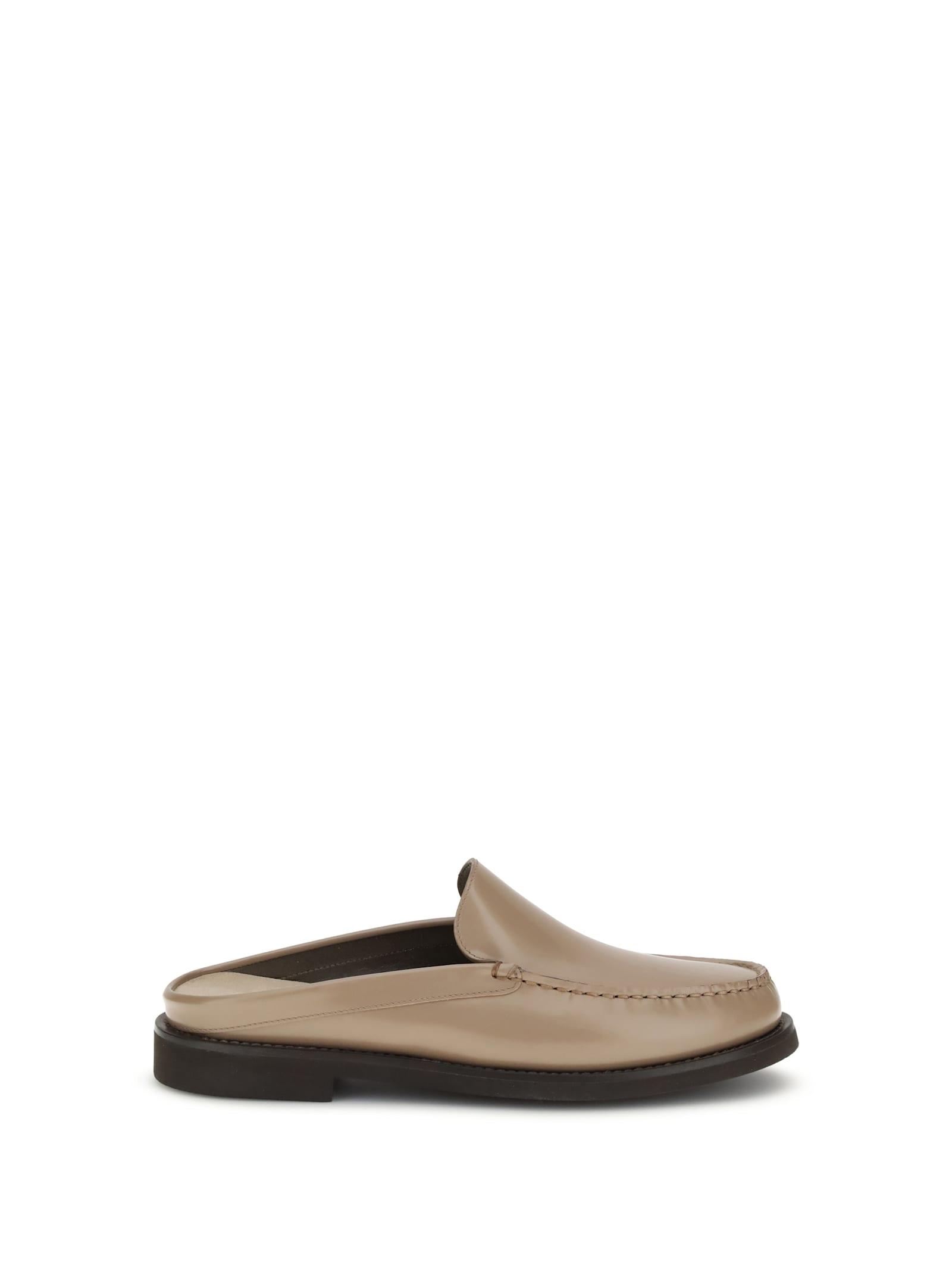 brunello cucinelli leather mules