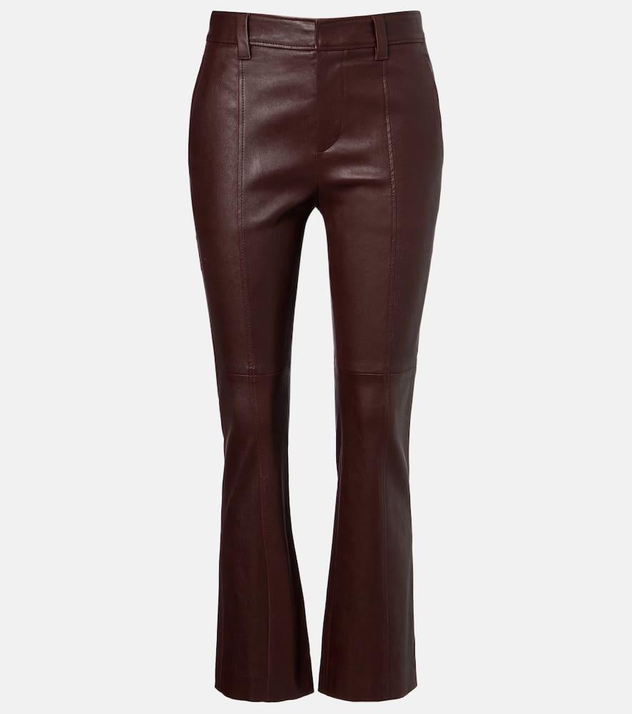 brunello cucinelli leather pants