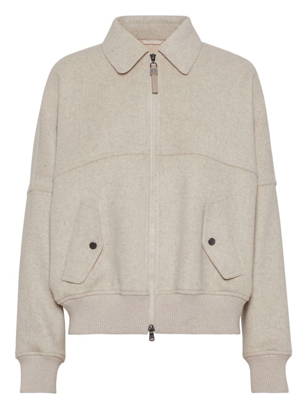 brunello cucinelli light beige jacket