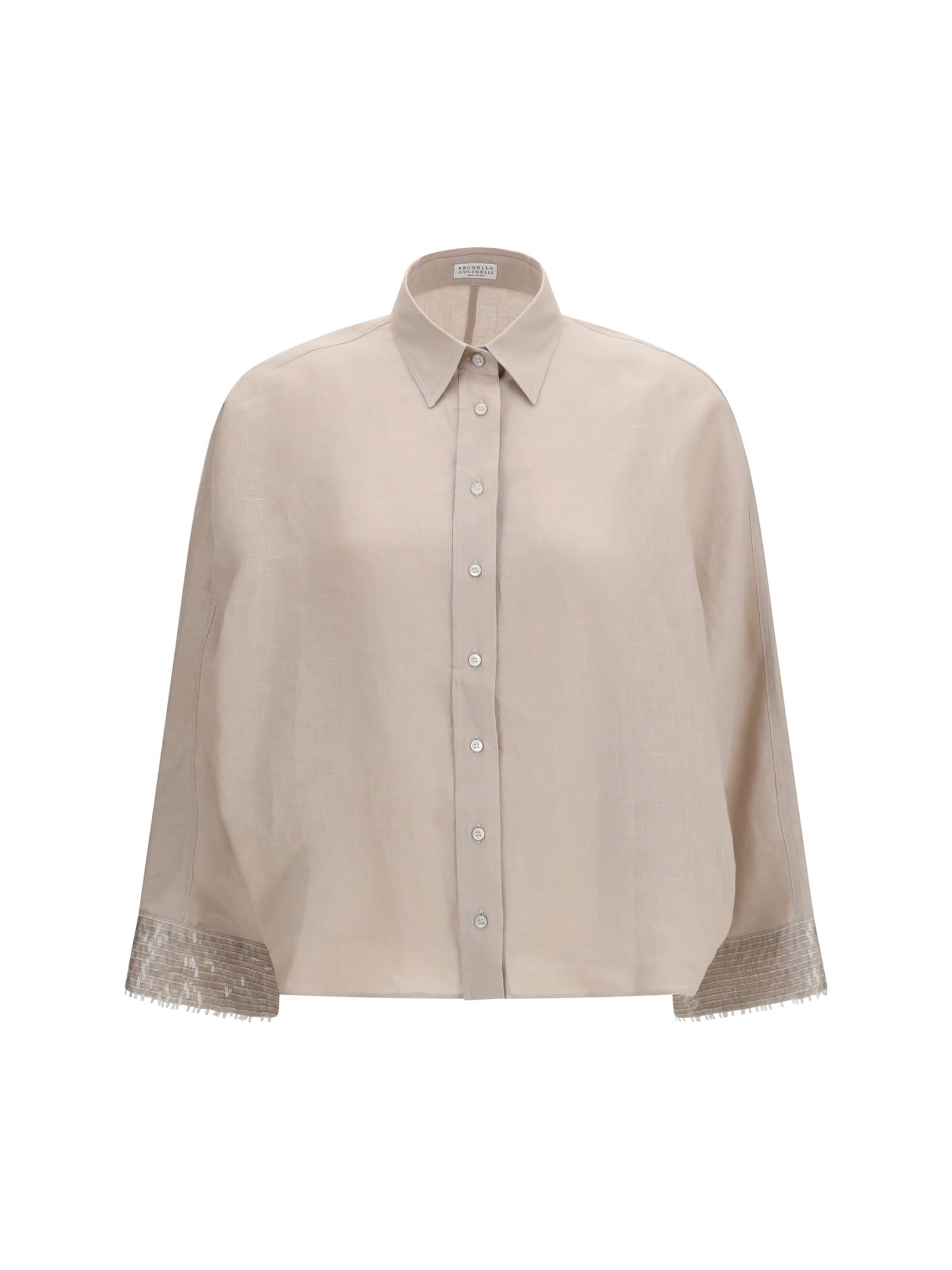 brunello cucinelli linen shirt