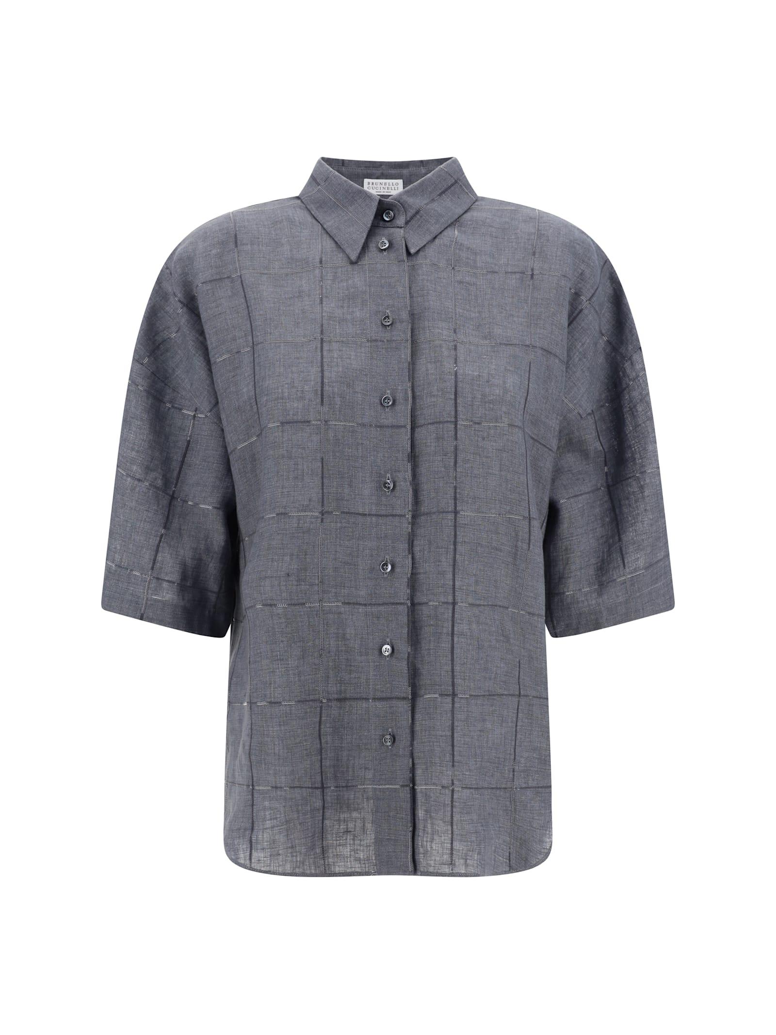 brunello cucinelli linen shirt