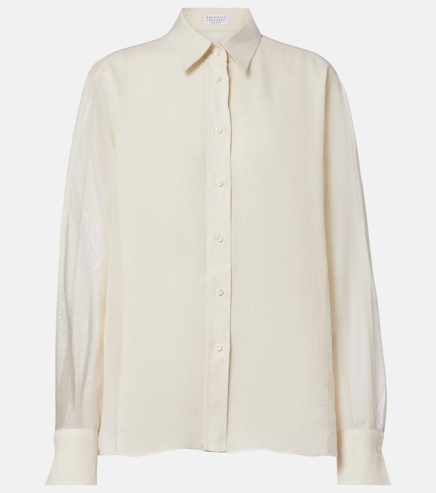 brunello cucinelli linen shirt