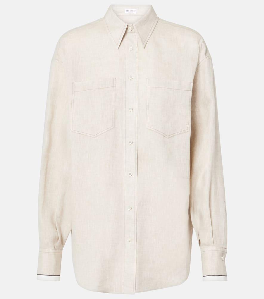 brunello cucinelli linen shirt