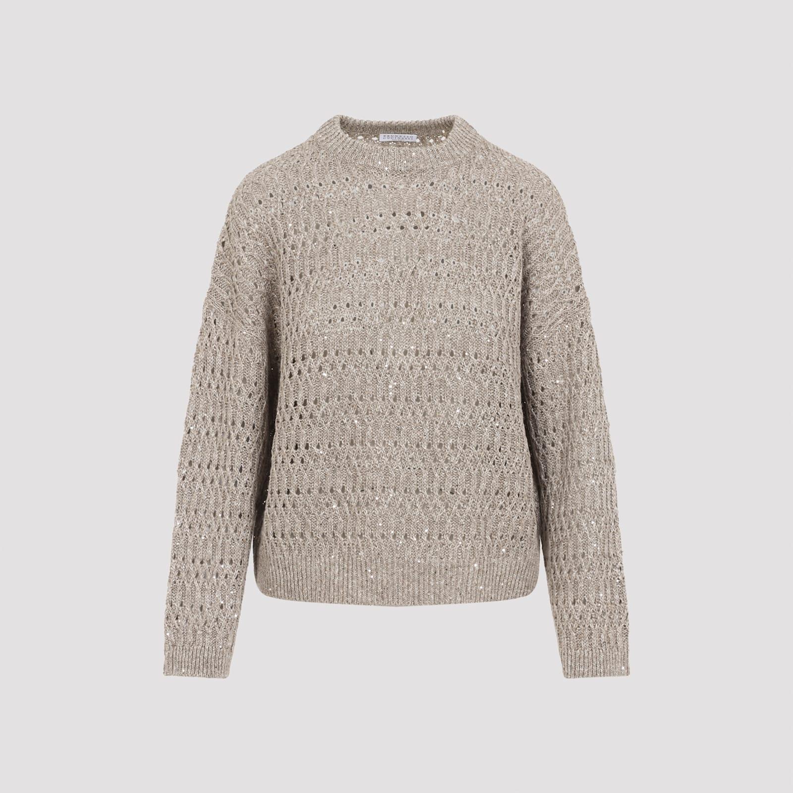 brunello cucinelli linen sweater