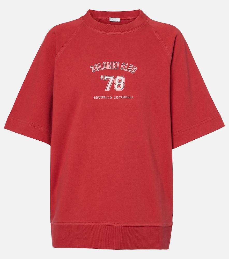 brunello cucinelli logo cotton jersey t
