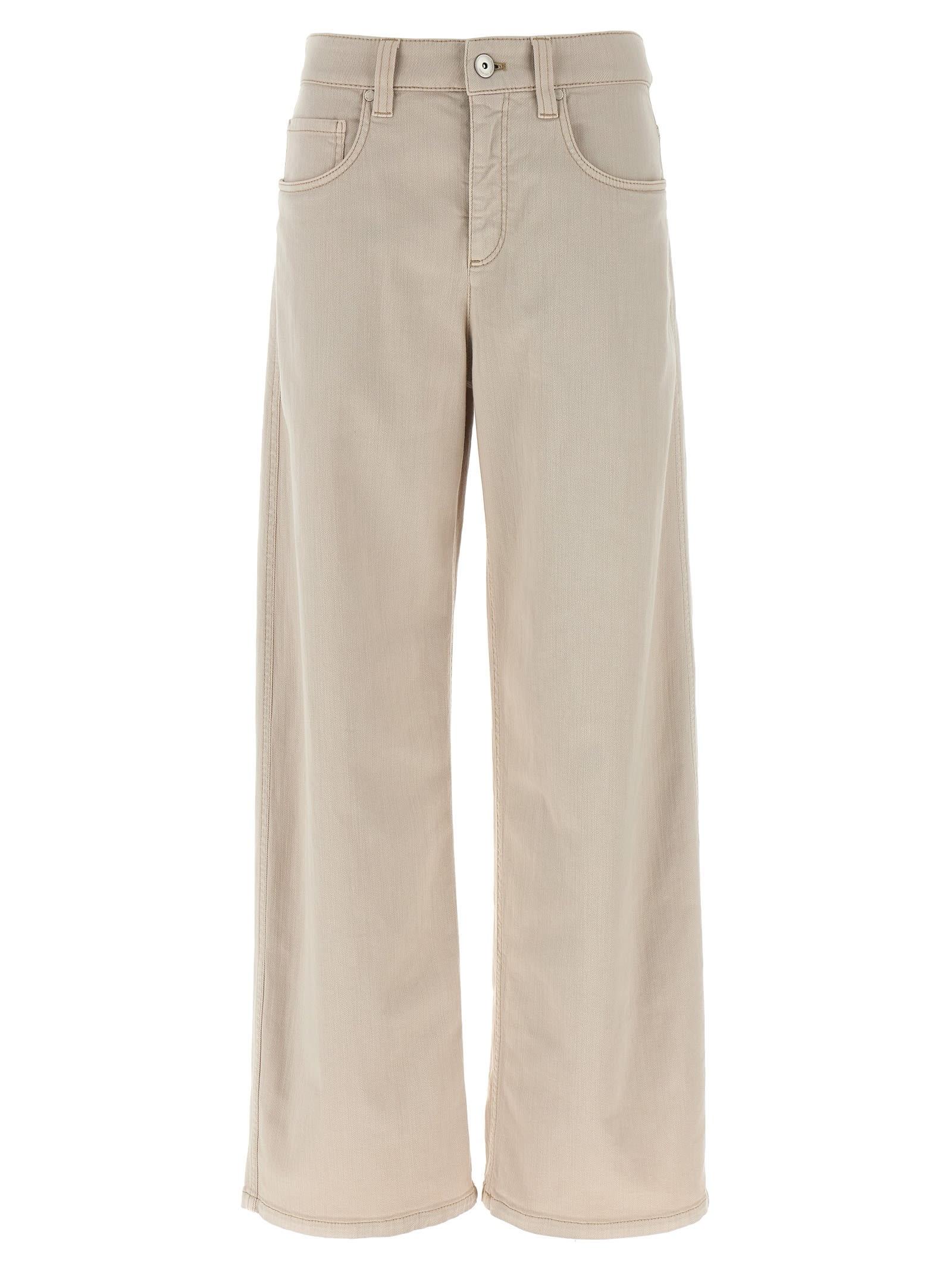 brunello cucinelli loose barrel jeans