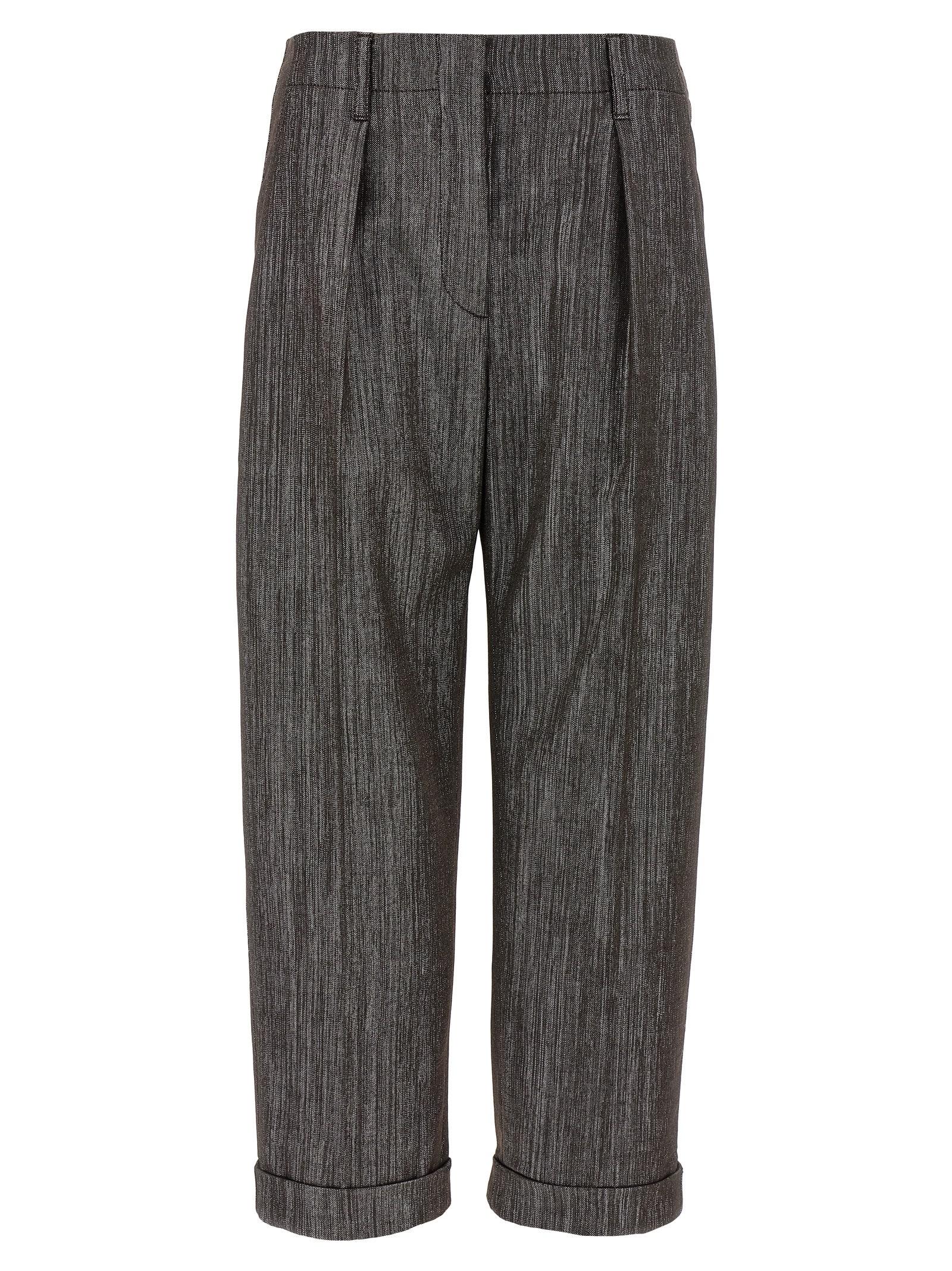 brunello cucinelli lurex pants