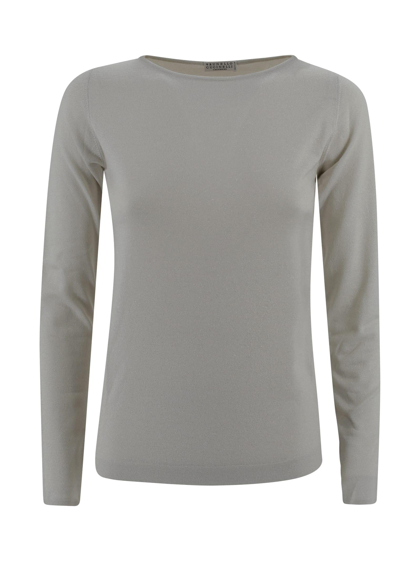 brunello cucinelli lurex sweater