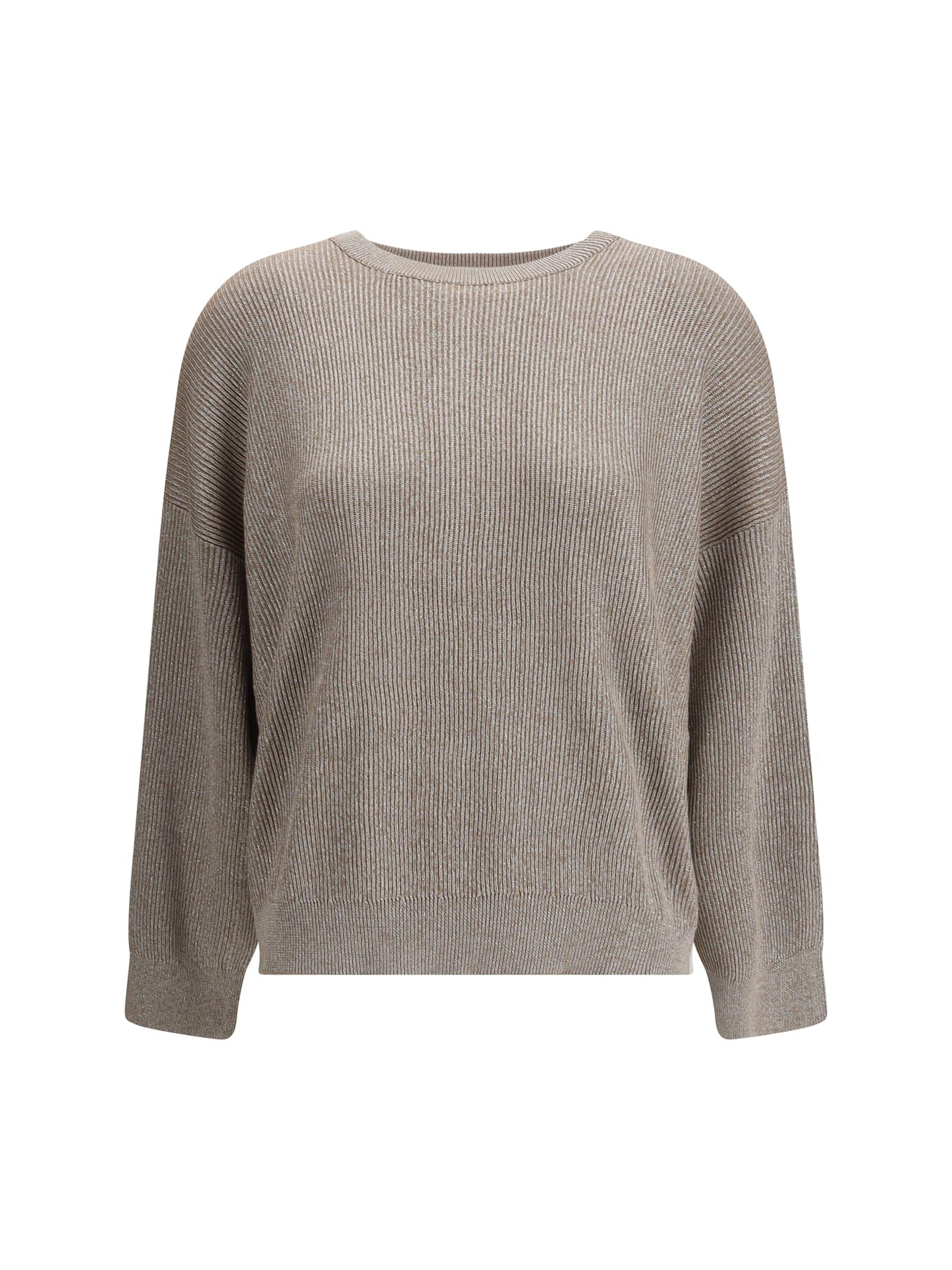 brunello cucinelli lurex sweater