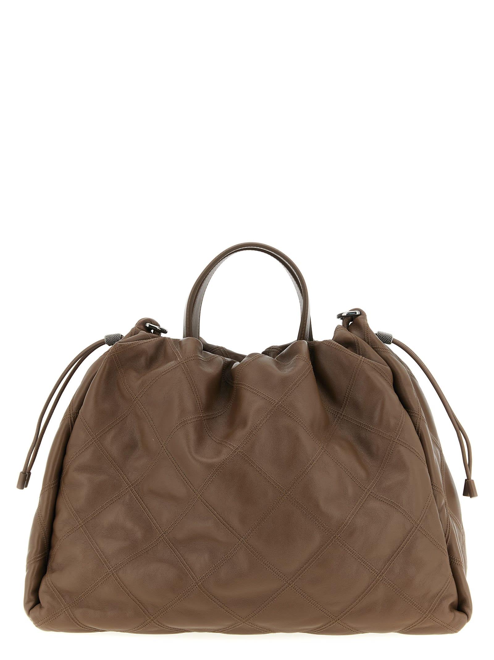 brunello cucinelli mellow large shopping bag