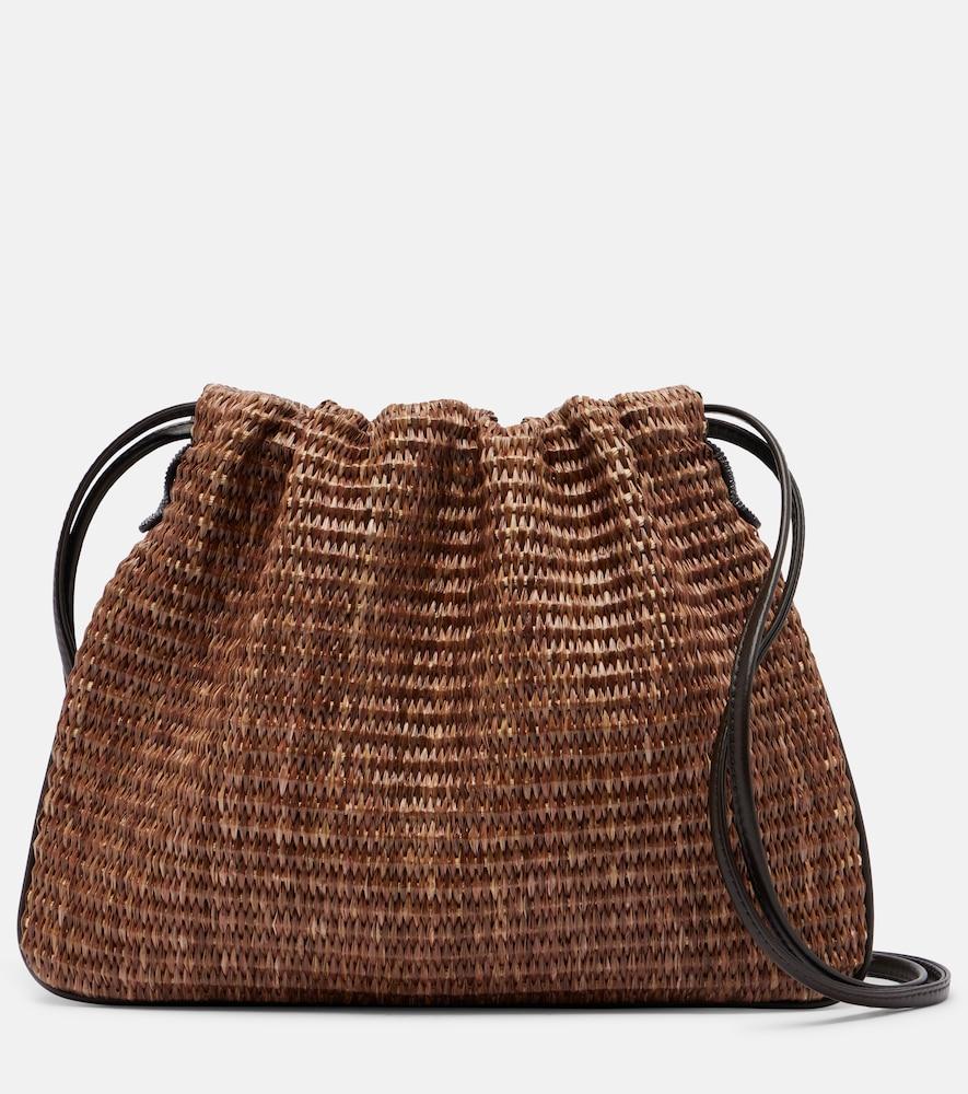 brunello cucinelli mellow small raffia