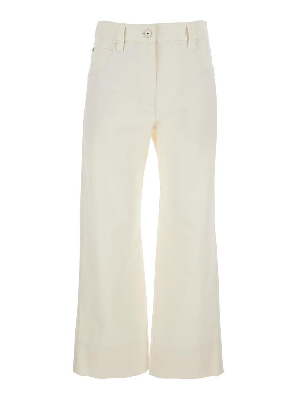 brunello cucinelli monile crop pants