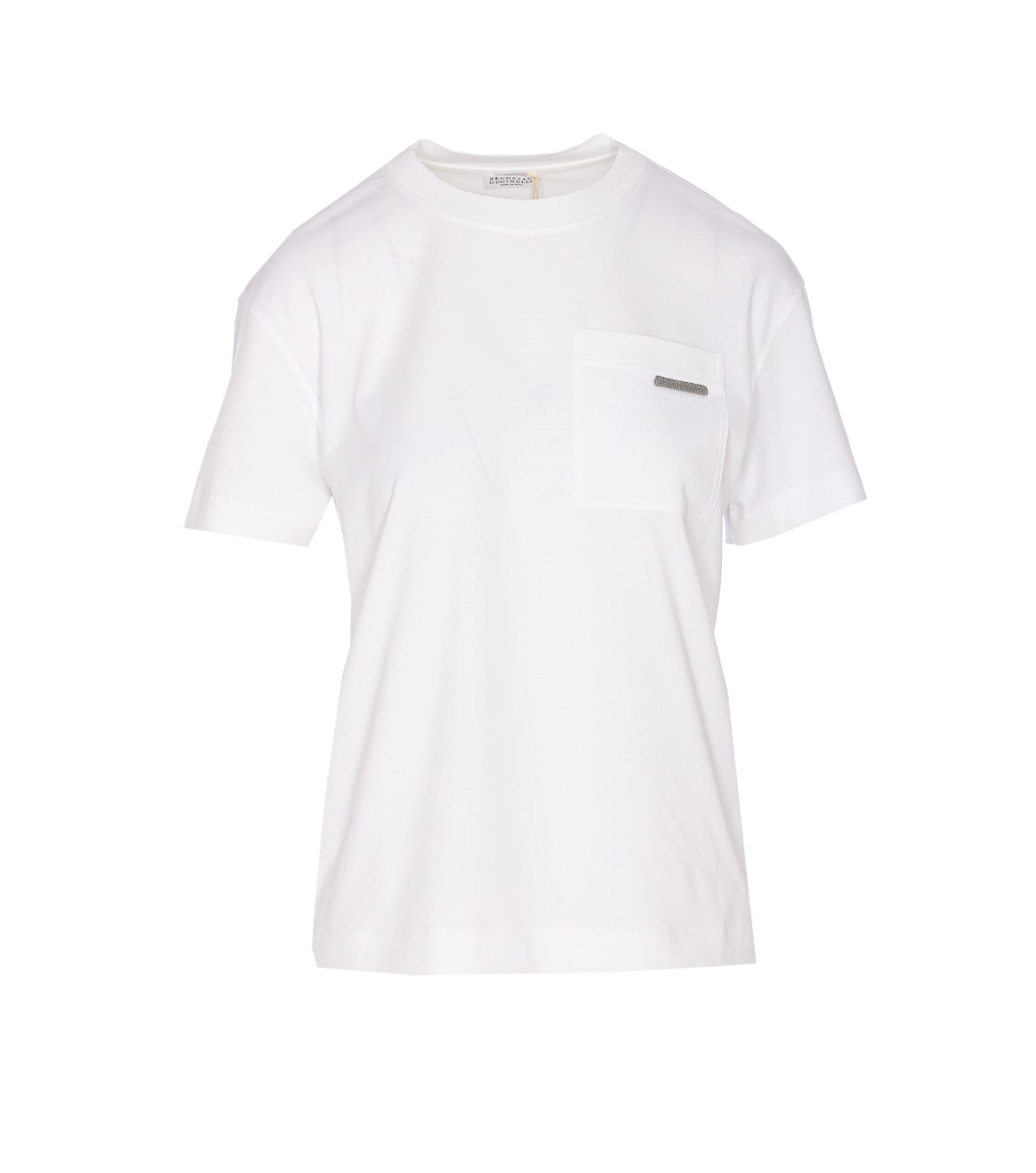 brunello cucinelli monile logo t-shirt