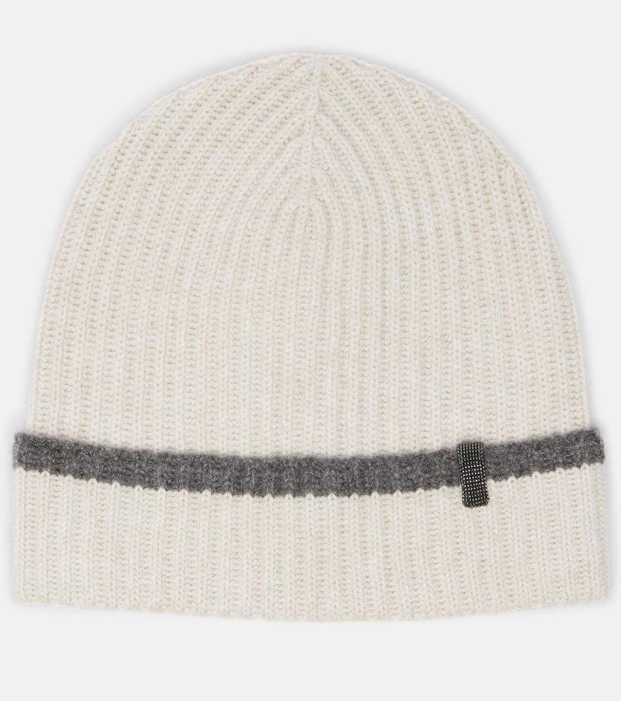 brunello cucinelli monili cashmere beanie
