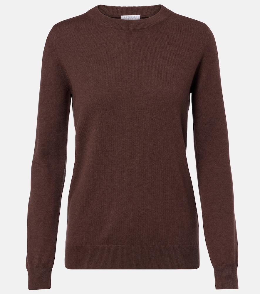 brunello cucinelli monili cashmere sweater