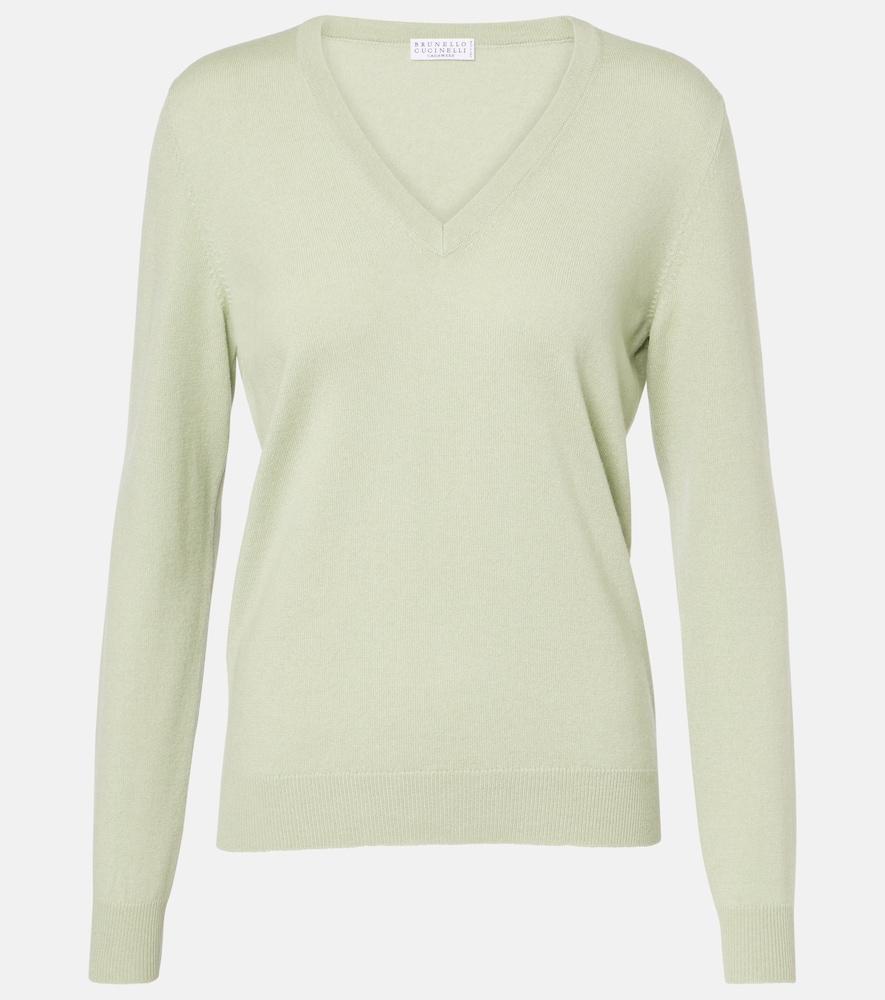 brunello cucinelli monili cashmere sweater