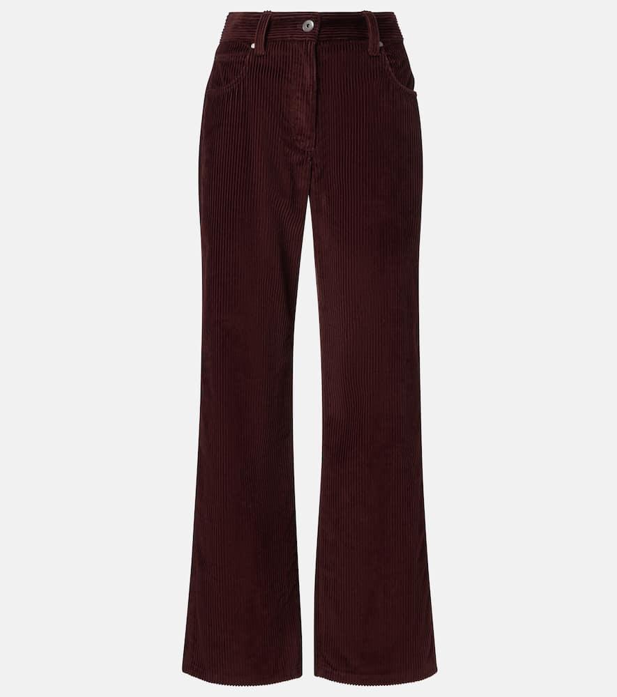 brunello cucinelli monili corduroy straight pants