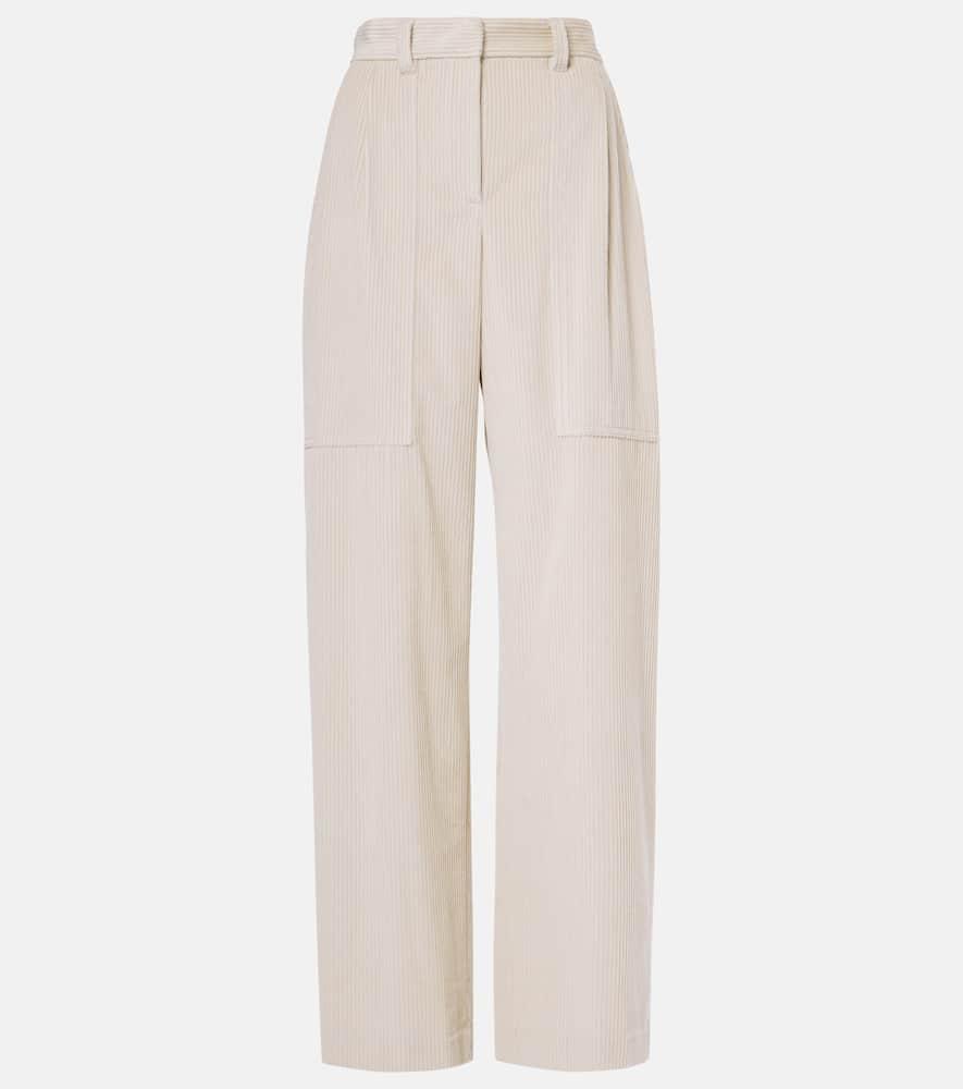 brunello cucinelli monili cotton corduroy straight pants