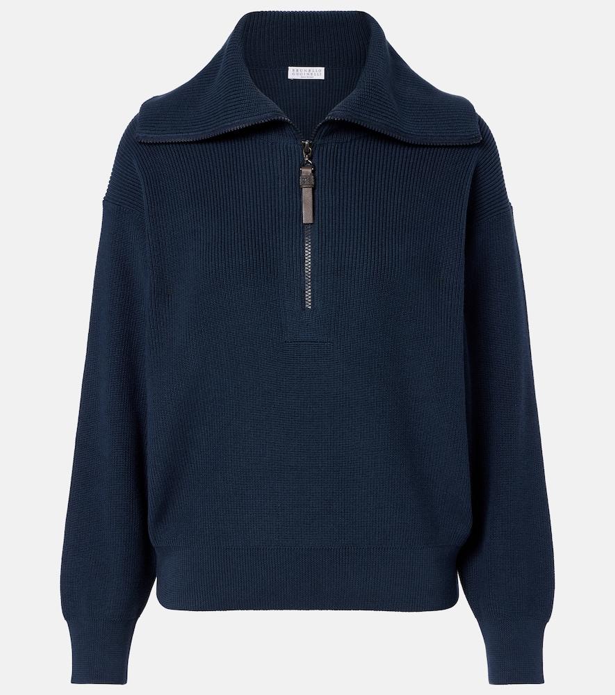 brunello cucinelli monili cotton half