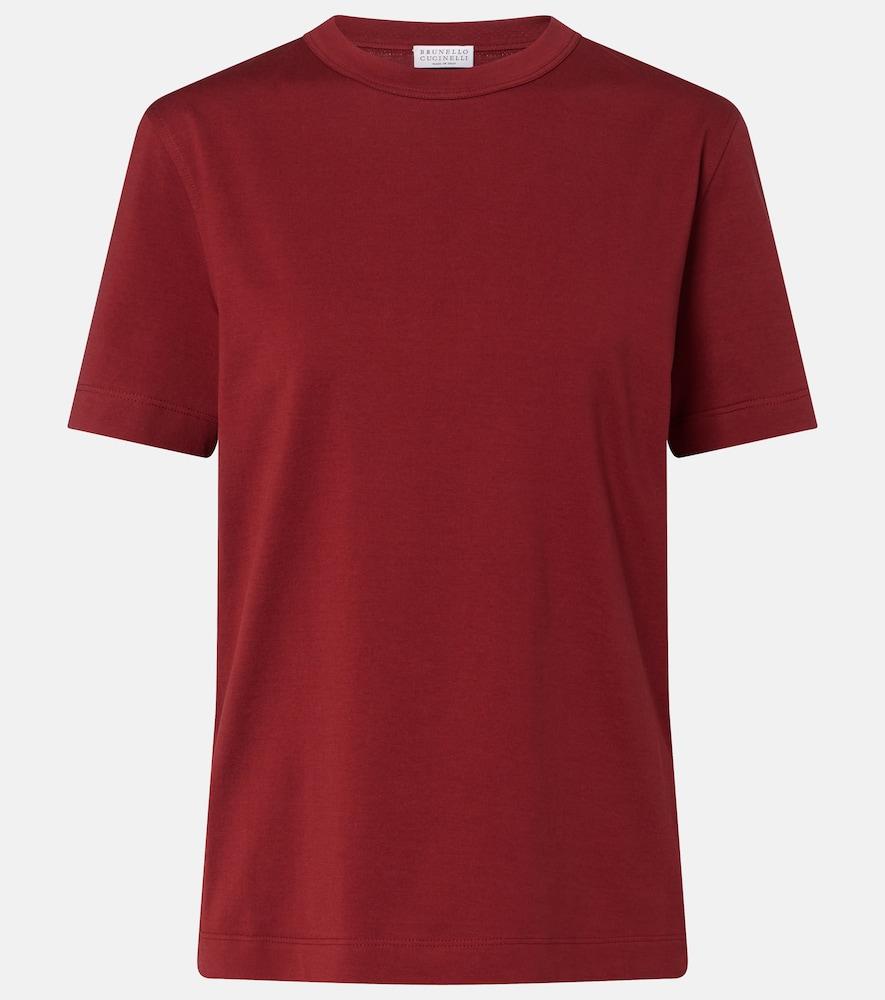brunello cucinelli monili cotton jersey t-shirt