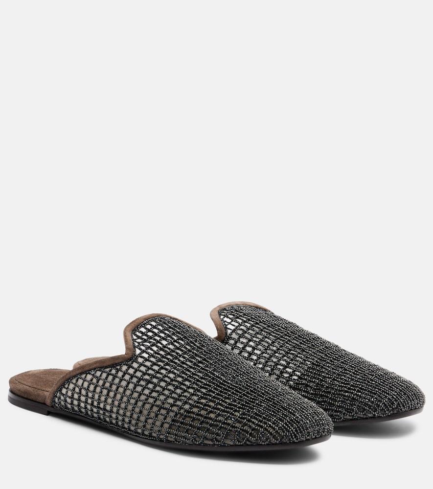 brunello cucinelli monili mules